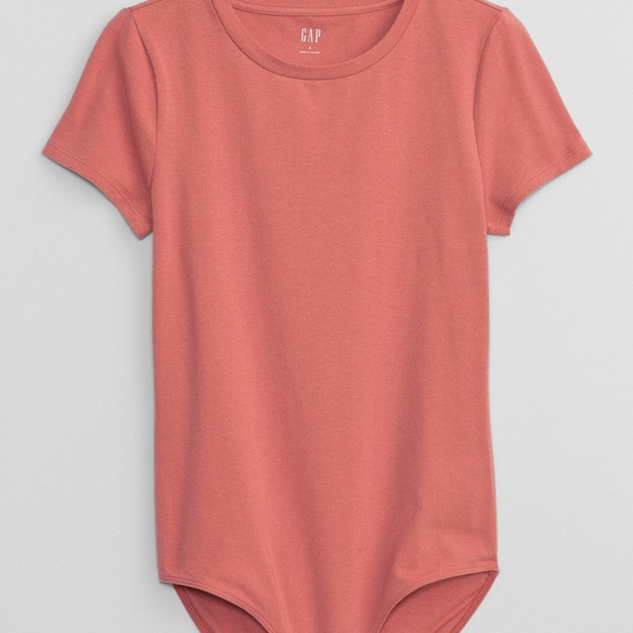 NWT GAP Crewneck T-Shirt Bodysuit Color: Earthenware Red - Picture 1 of 8